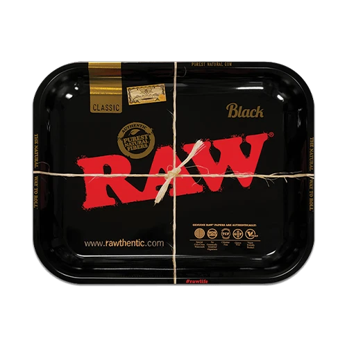 Plateau Raw Black Tray Large