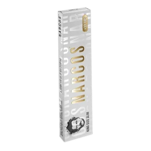 Narcos White Gold King Size Slim + Tips ( Limited Edition )