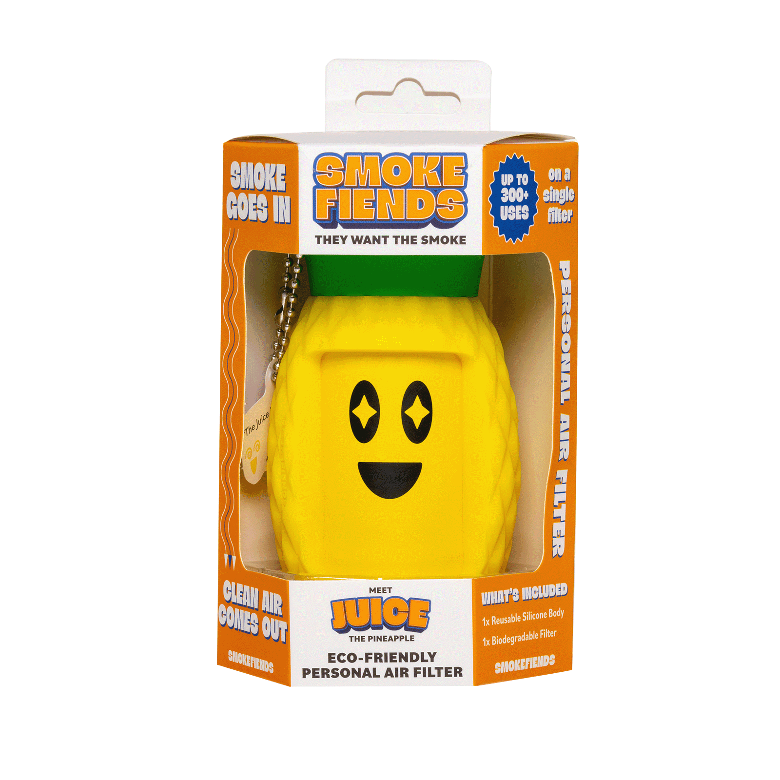 Juice The Pineapple Themed Eco-Friendly Personal Air Filter - Smoke Fiends