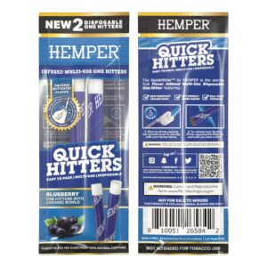 Quick Hitters Blueberry  Flavored One Hitter 2 Pack