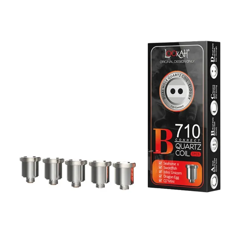 Lookah Dual Hole Quartz Coil Cloudy Orange B – Vapeur et saveur